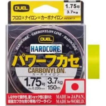Леска YO-ZURI HARDCORE CARBONYLON 150м 1.75-0.220мм 3.7кг